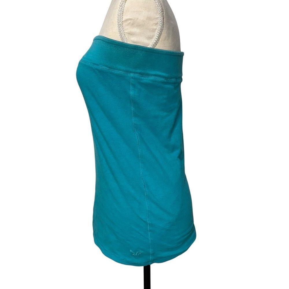 American Eagle Outfitters Strapless Reversible Tube Top Blue Teal Green size L - Picture 8 of 11